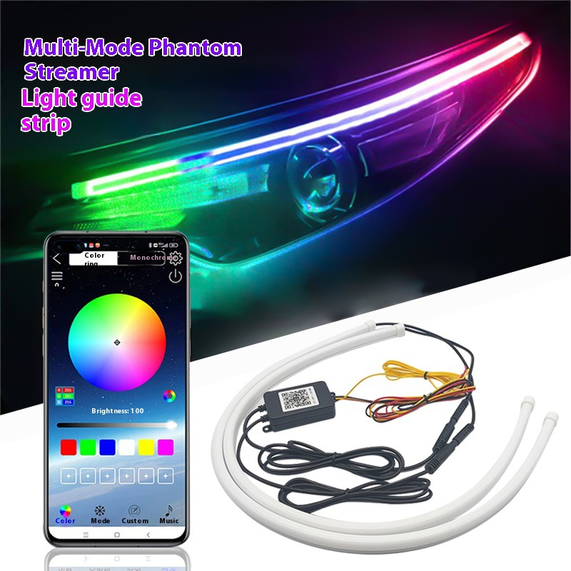 Rgb Hub Sync - 2PCS 자동차 LED 스트립 라이트 유연한