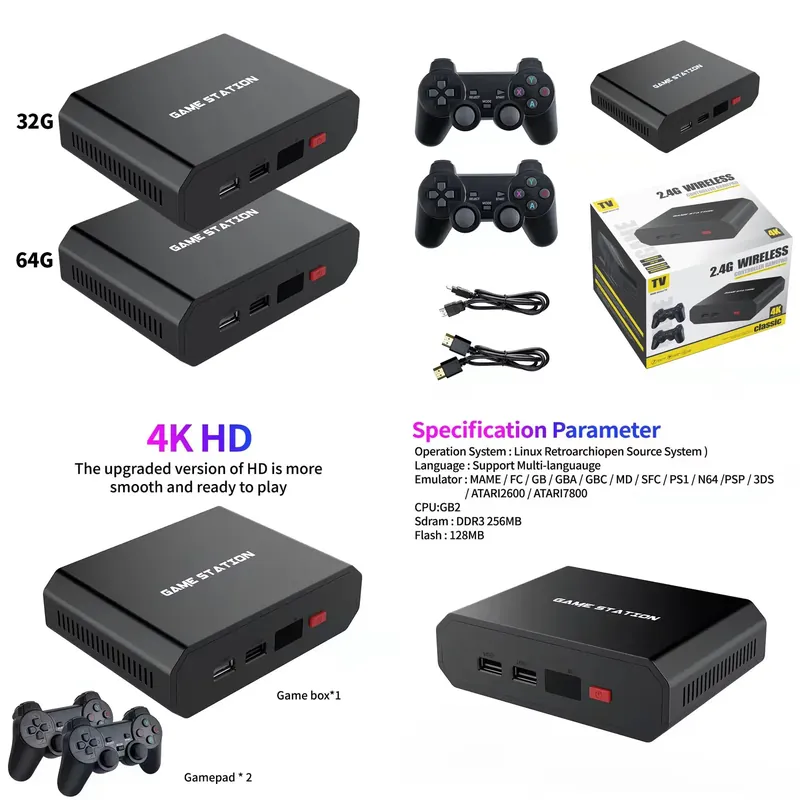 Gaming Accessories Controller - M8plus HD 비디오 게임 콘솔 박스