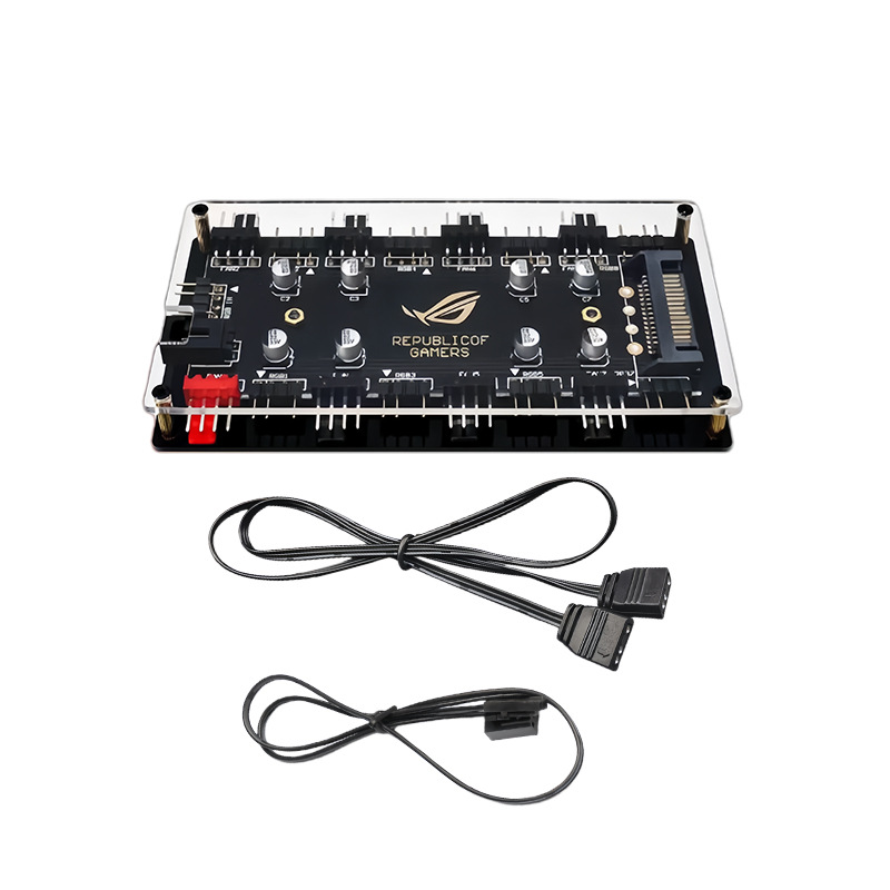 Rgb Hub Sync - 8포트 ARGB PWM 팬 허브, 5V
