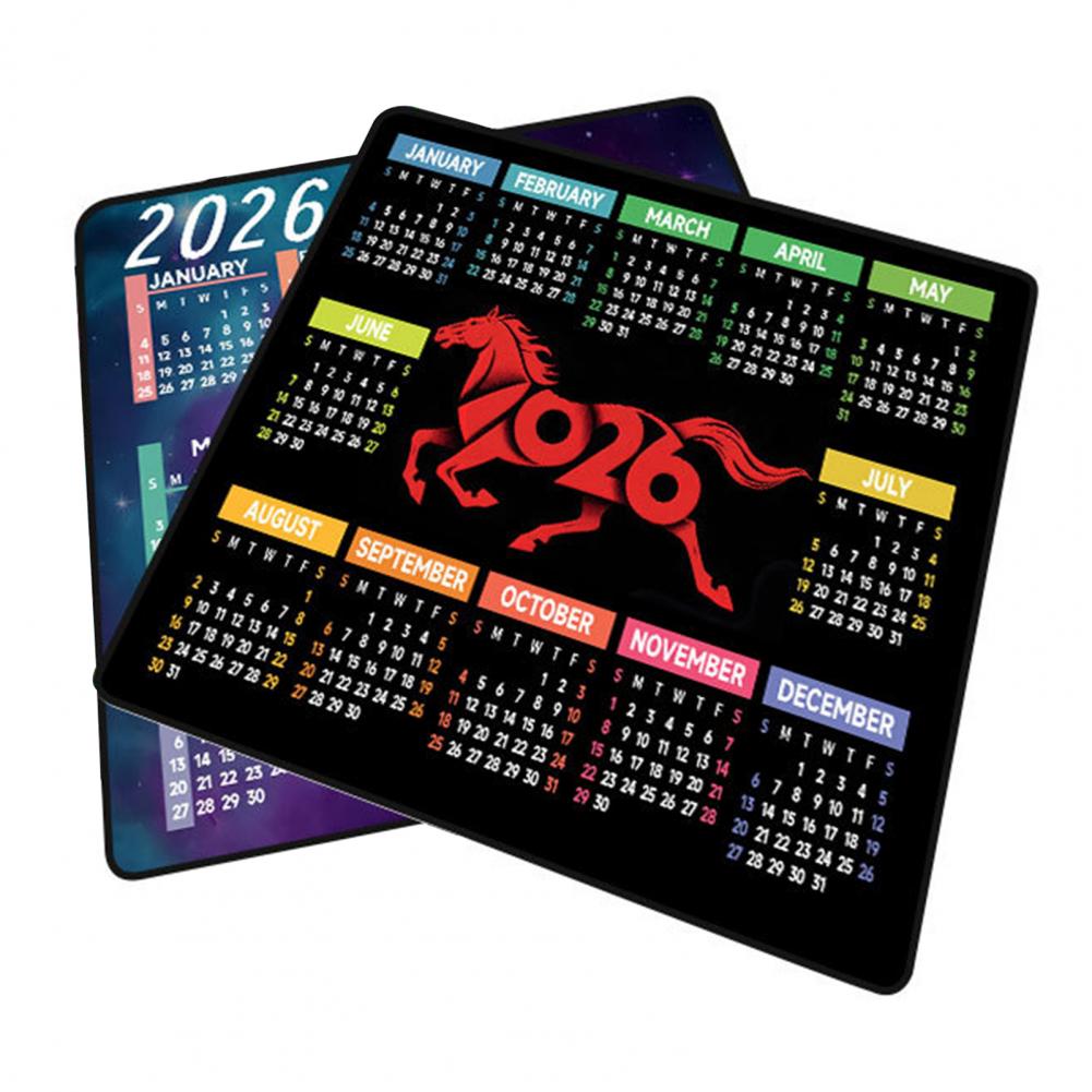 Gaming Accessories Computer - 2026 달력 마우스 패드 방수 홈