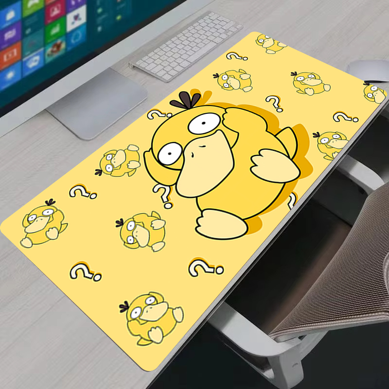 Gaming Accessories Desktop - 마우스 패드 애니메이션 P-Pokemon Psyduck XXL