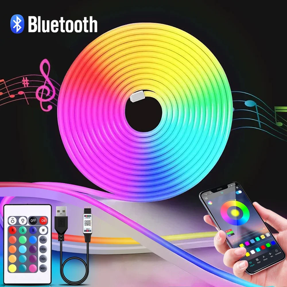 Rgb Hub Sync - 1-5m RGB LED 네온 스트립 라이트