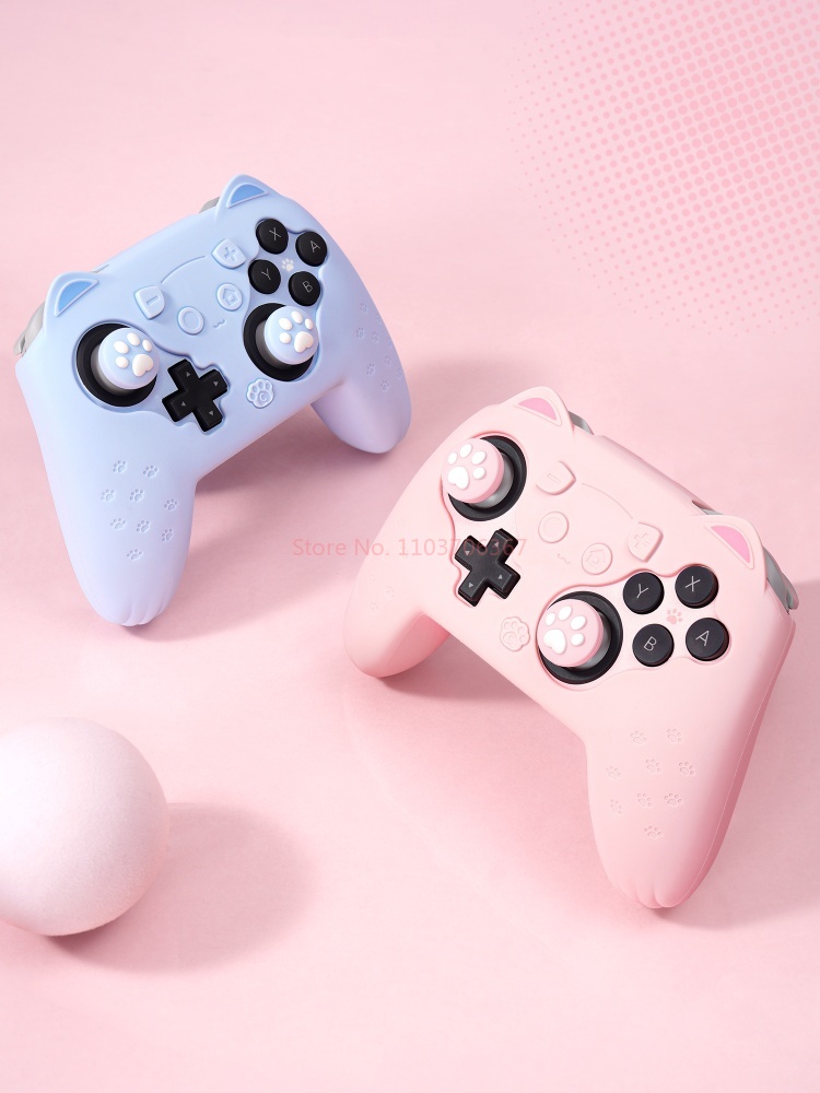 오리지널 실리콘 보호 케이스 스위치 2 프로 컨트롤러  - Gaming Accessories Pink 리뷰 및 가격