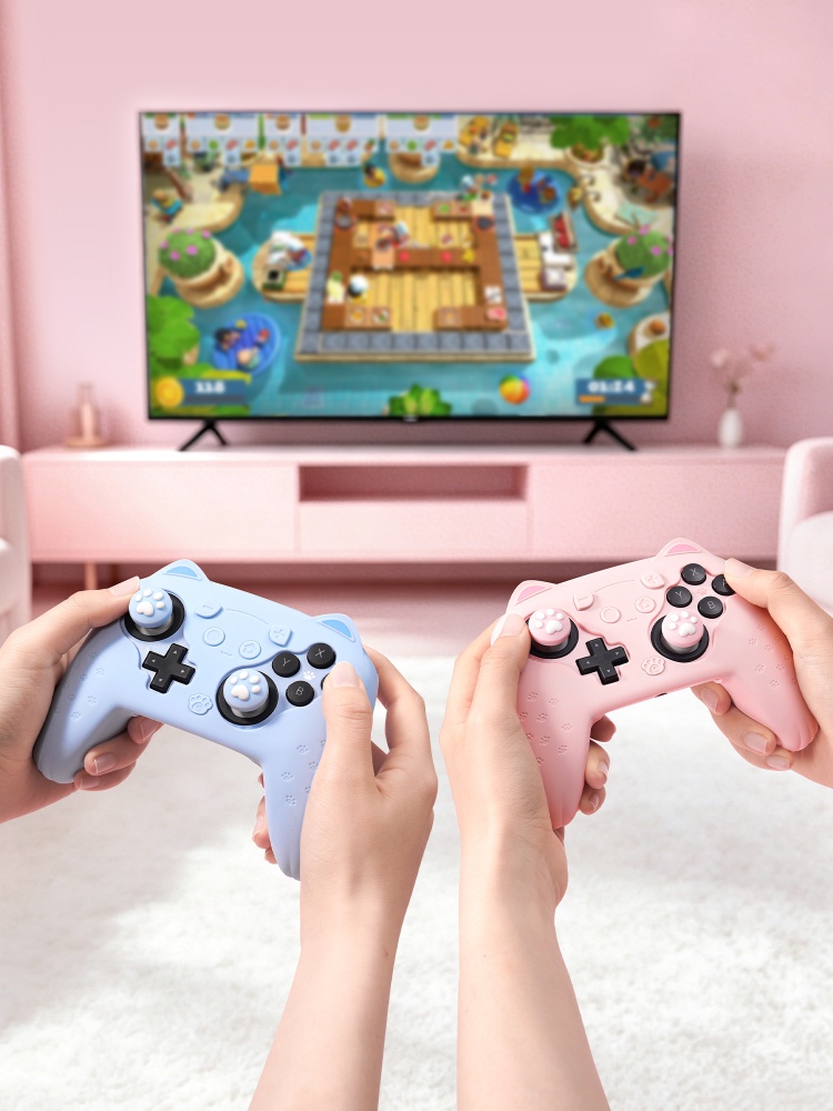 오리지널 실리콘 보호 케이스 스위치 2 프로 컨트롤러  - Gaming Accessories Pink 리뷰 및 가격