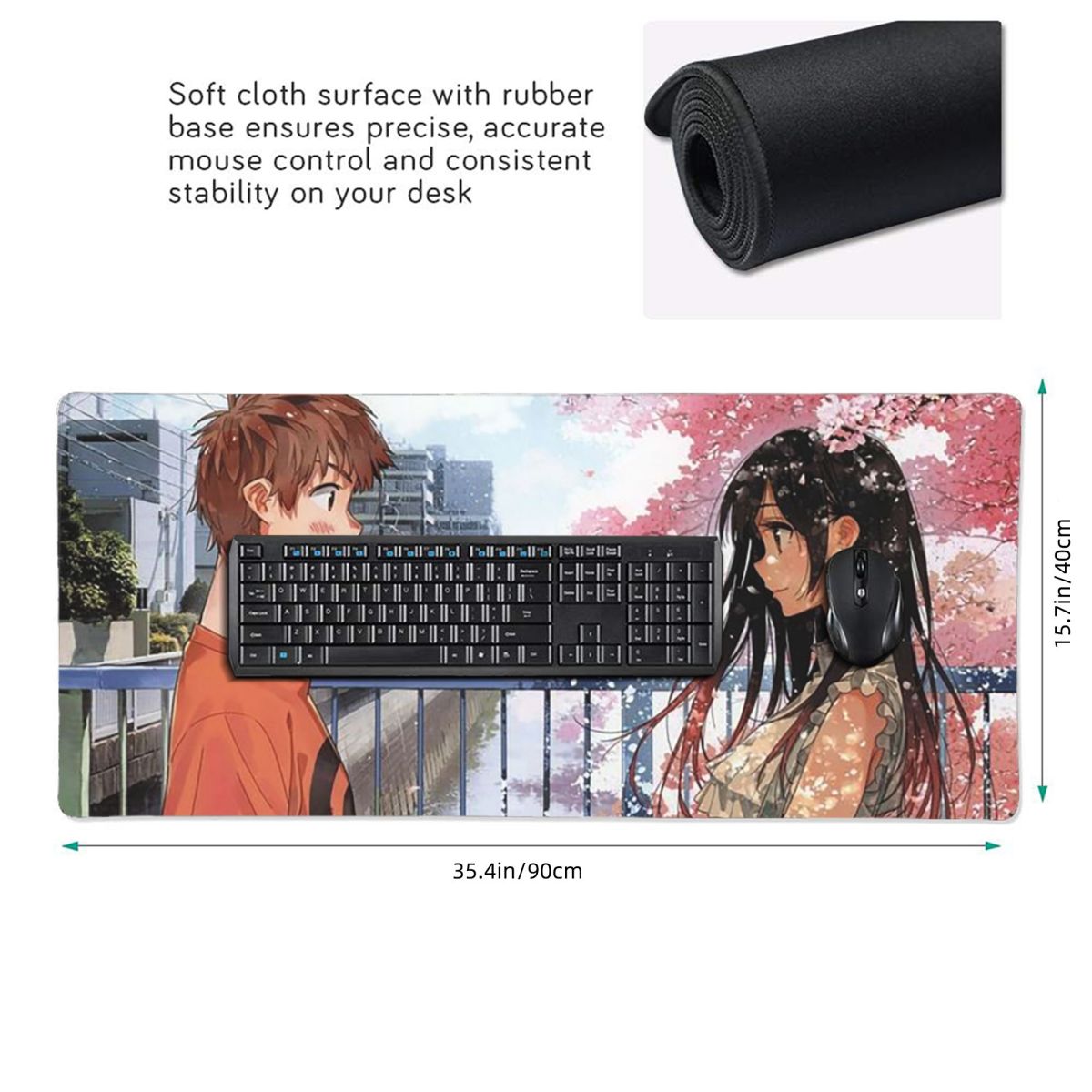 애니메이션 렌트 아 가이프렌드 대형 마우스 패드 컴퓨터 - Gaming Accessories Rent 리뷰 및 가격