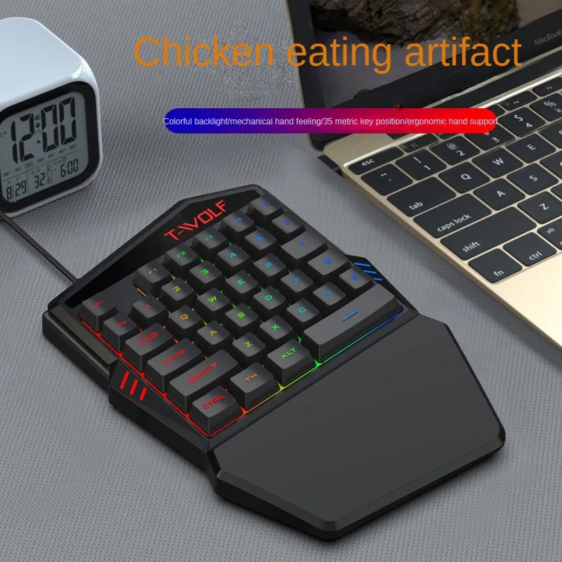 T-WOLF TF900 한 손으로 키보드 왕좌 세트 모 - Gaming Accessories For Mobile 리뷰 및 가격