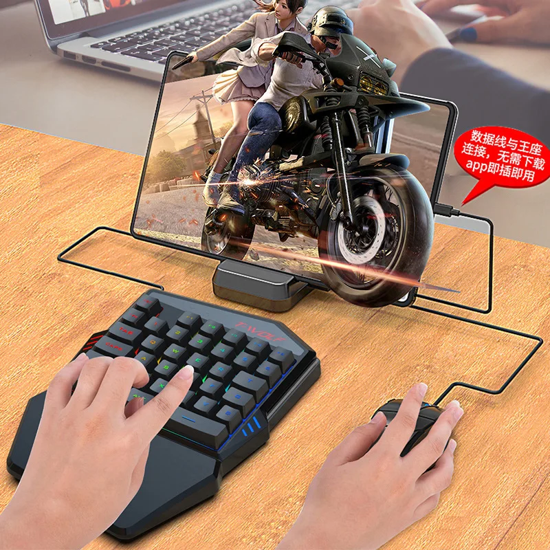 T-WOLF TF900 한 손으로 키보드 왕좌 세트 모 - Gaming Accessories For Mobile 리뷰 및 가격