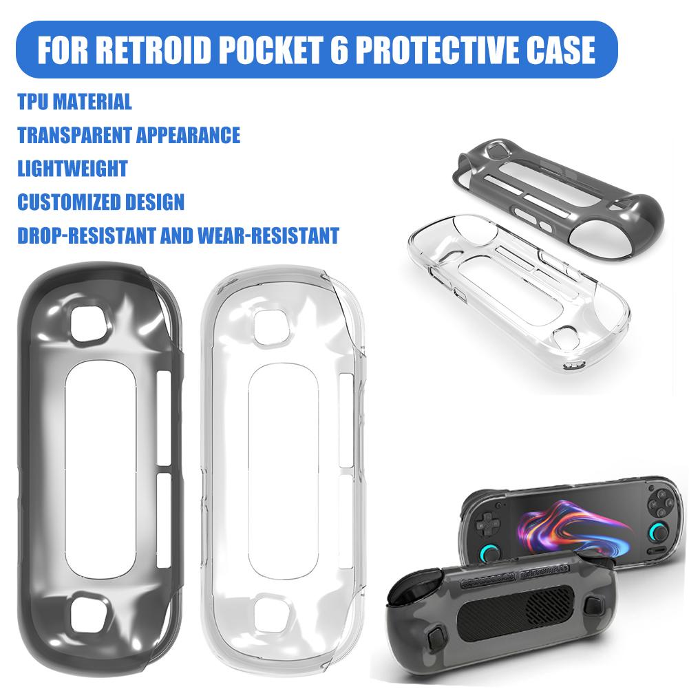 Retroid Pocket 6 용 보호 케이스 투명 T - Gaming Accessories Dropshipping 리뷰 및 가격