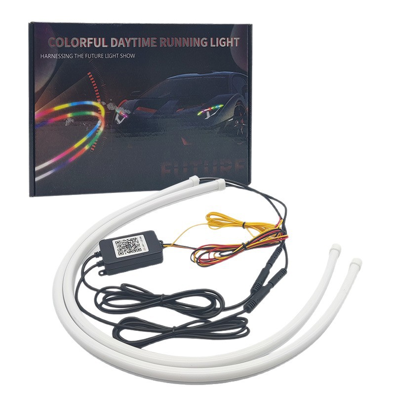 2PCS 자동차 LED 스트립 라이트 유연한 LED 헤 - Rgb Hub Sync 리뷰 및 가격