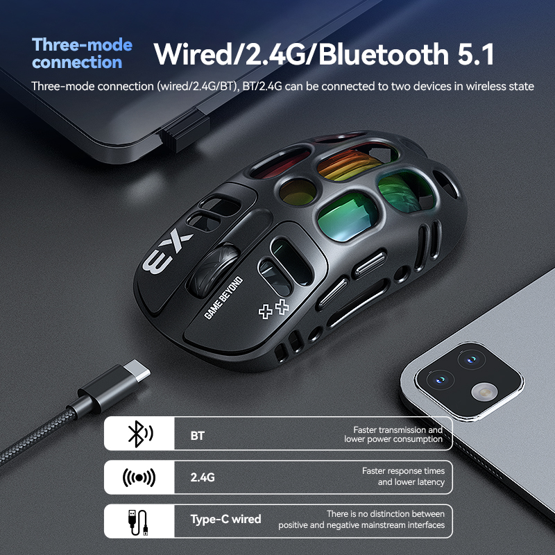 인기 판매 T-WOLF X3 트리 모드 게이밍 마우스  - Gaming Accessories To Sell 리뷰 및 가격