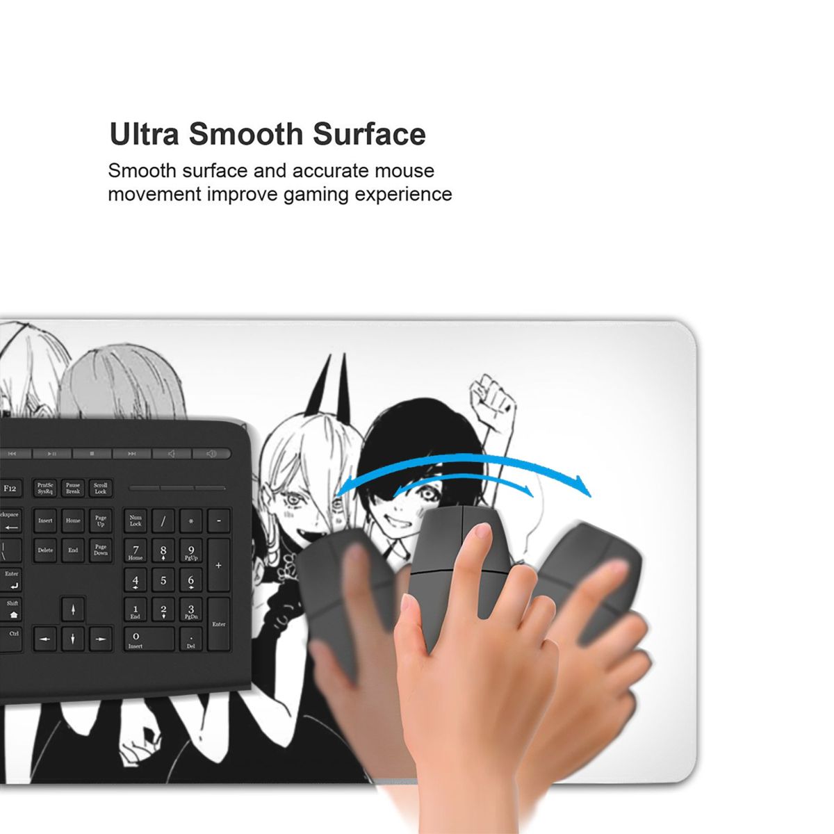 애니메이션 체인소맨 대형 마우스 패드 컴퓨터 키보드 마 - Gaming Accessories Men 리뷰 및 가격