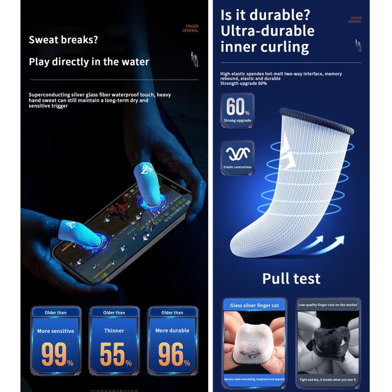 게이머 손가락 슬리브, 땀 방지, 게이머 손가락 커버, - Gaming Accessories For Mobile 리뷰 및 가격