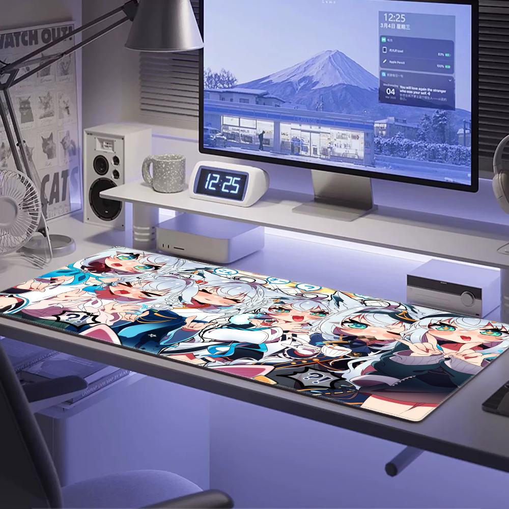 시라카미 후부키 마우스 패드 노트북 홀로리브 흑백 키보 - Gaming Accessories White 리뷰 및 가격