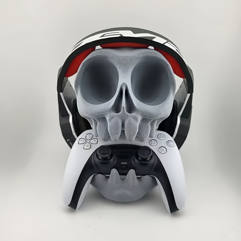 해골 모양 컨트롤러 스탠드 헤드폰 홀더 2-in-1 게 - Gaming Accessories Controller 리뷰 및 가격