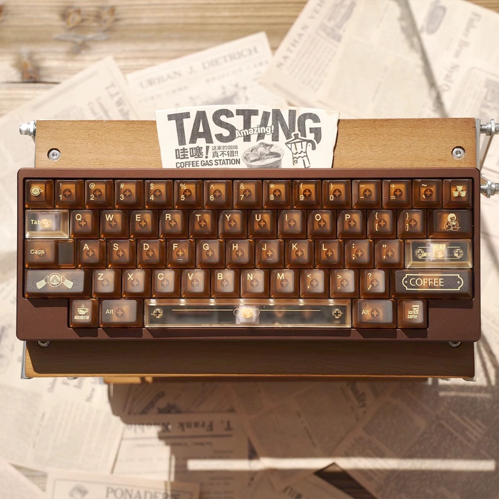 맞춤형 TapTempo 커피숍 키캡 세트 154키 PC - Gaming Accessories Shop 리뷰 및 가격