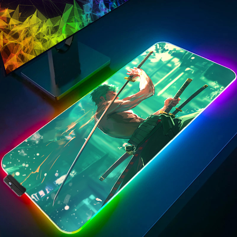 원피스 조로 마우스 패드 RGB 게임 액세서리 Gabi - Gaming Accessories Computer 리뷰 및 가격