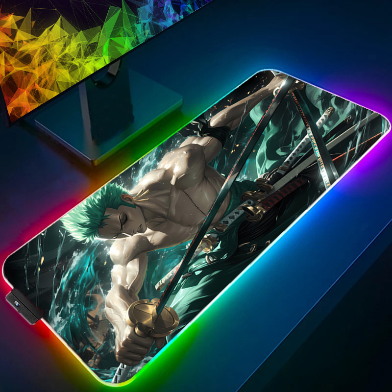 원피스 조로 마우스 패드 RGB 게임 액세서리 Gabi - Gaming Accessories Computer 리뷰 및 가격