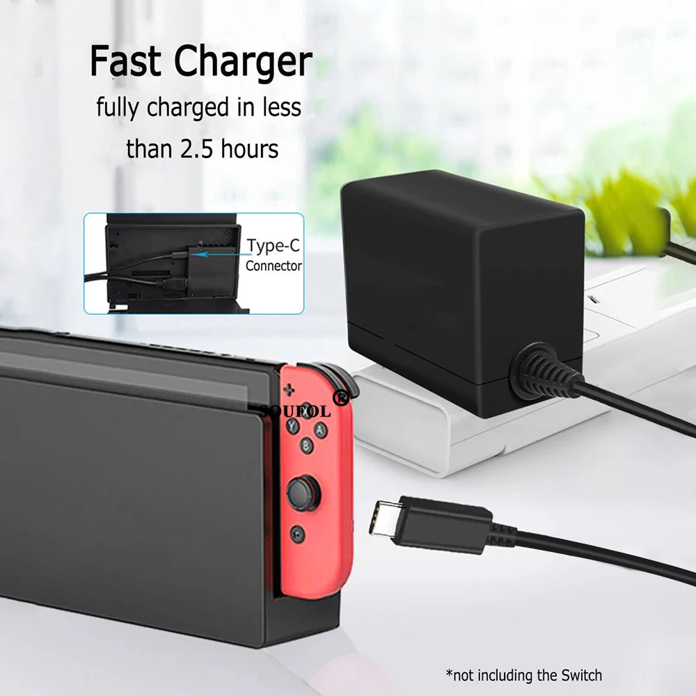 NS 스위치 및 스위치 2용 AC 전원 어댑터 충전기, - Gaming Accessories Ps5 리뷰 및 가격