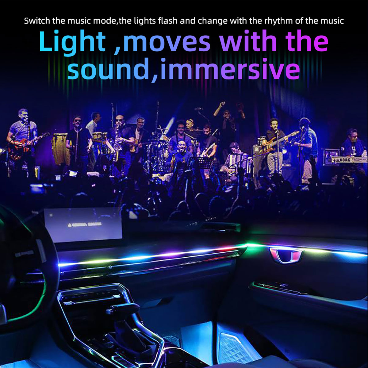 자동차 LED 주변 조명, RGB 심포니 자동차 인테리 - Rgb Hub Sync 리뷰 및 가격