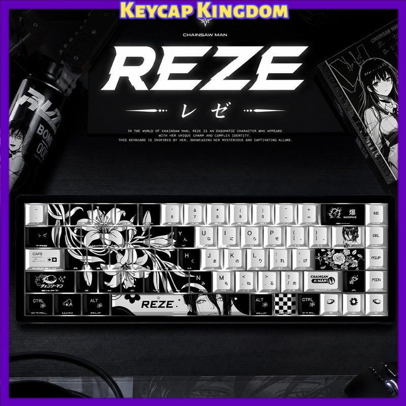 새로운 Reze 5.0 애니메이션 키캡 체인소맨 테마  - Gaming Accessories Men 리뷰 및 가격