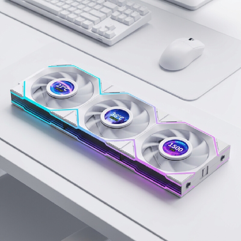 케이스 팬 12cm 역방향 블레이드 Lcd 디스플레이  - Gaming Accessories White 리뷰 및 가격