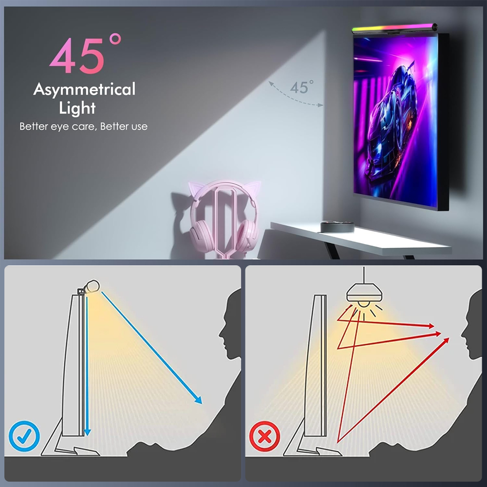 RGB 스마트 와이파이 모니터 라이트 바 설정 LED  - Gaming Accessories App 리뷰 및 가격