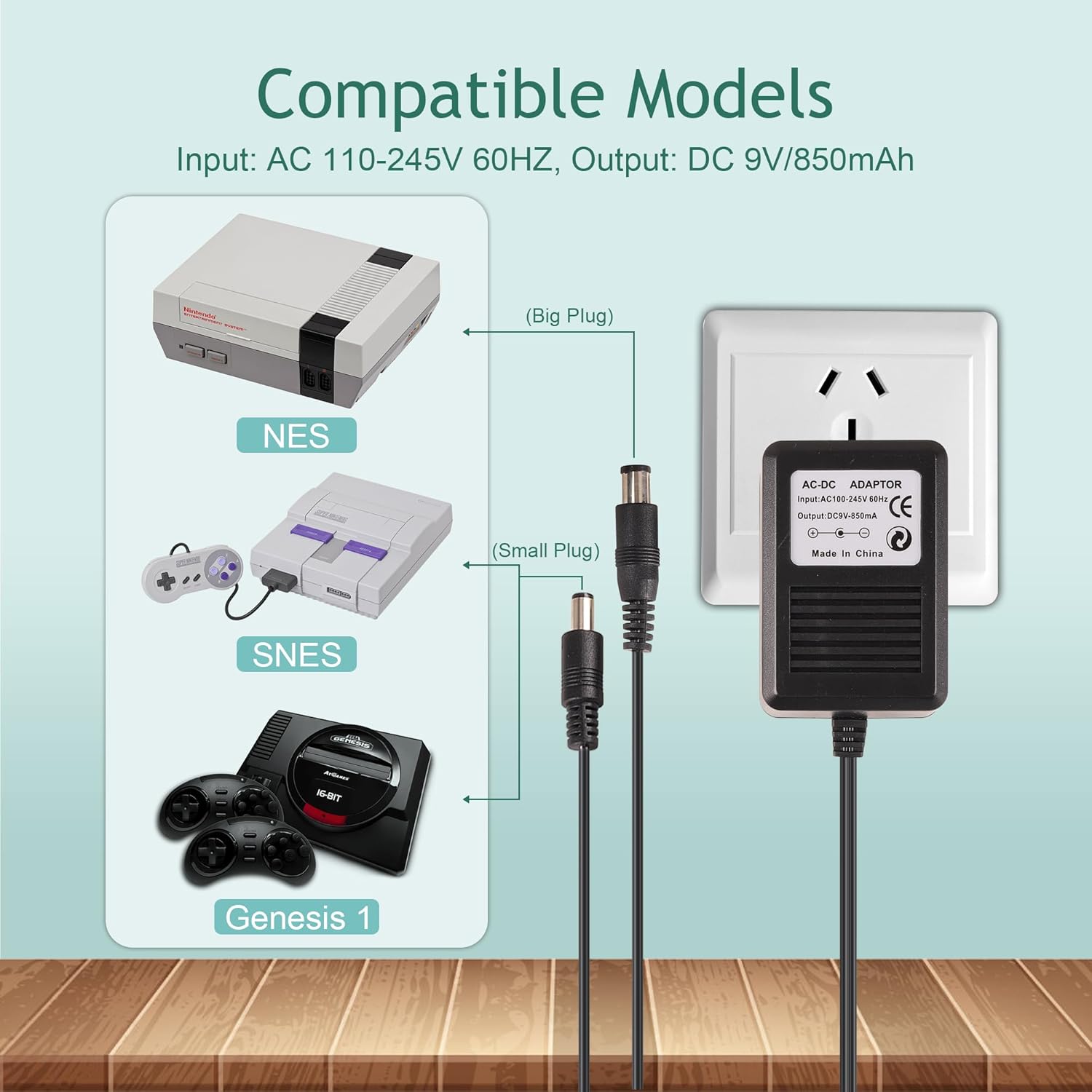 미국 플러그 3 in 1 AC 전원 어댑터 케이블 (N - Gaming Accessories Dropshipping 리뷰 및 가격