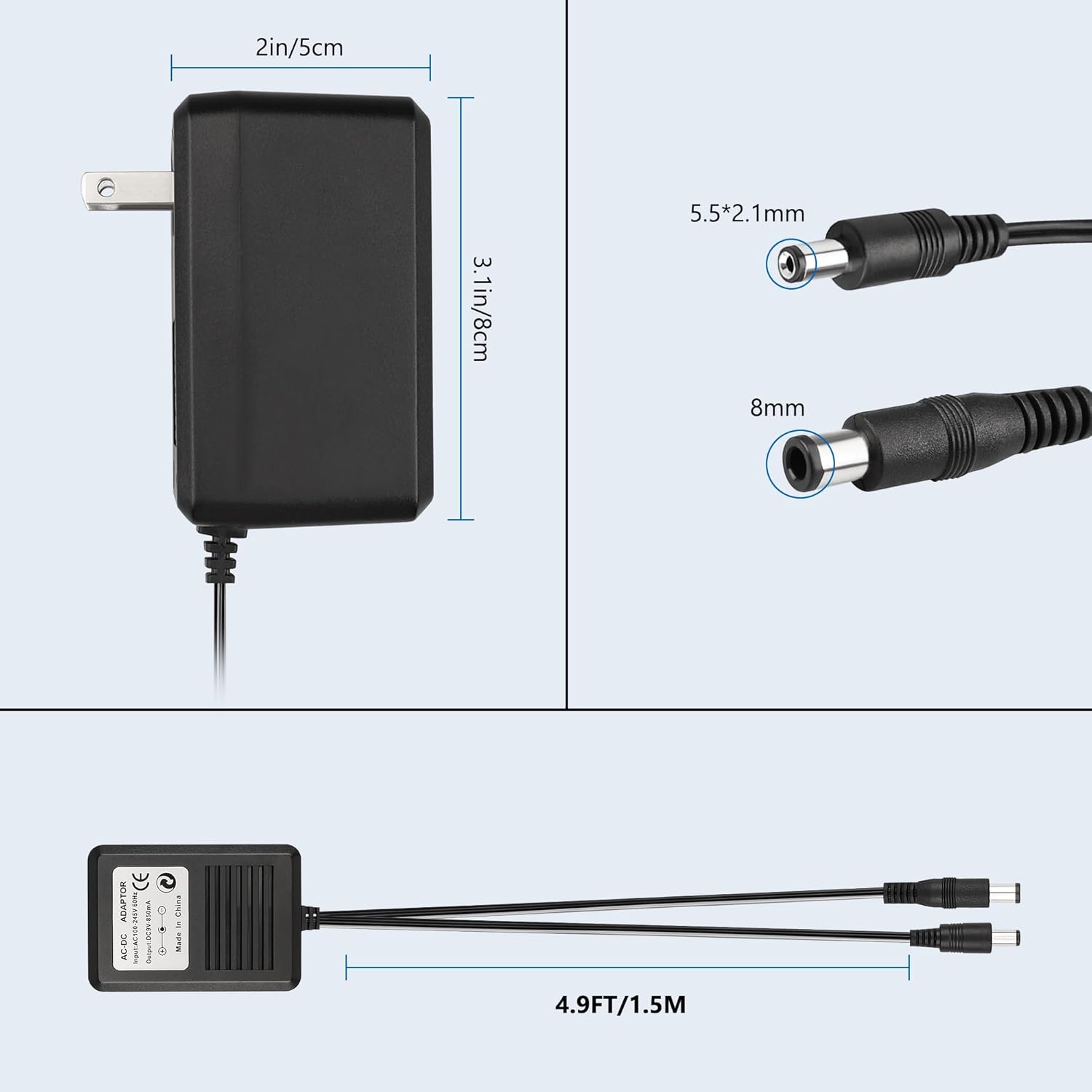 미국 플러그 3 in 1 AC 전원 어댑터 케이블 (N - Gaming Accessories Dropshipping 리뷰 및 가격