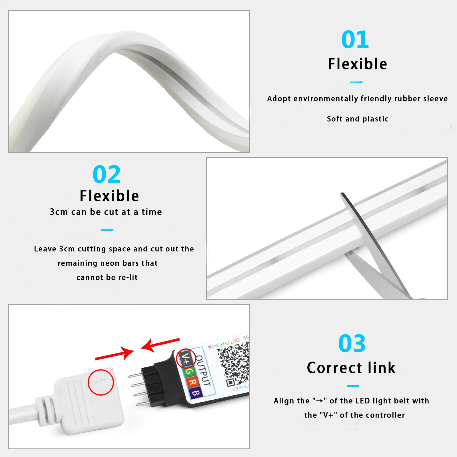 1-5m RGB LED 네온 스트립 라이트 5V USB - Rgb Hub Sync 리뷰 및 가격
